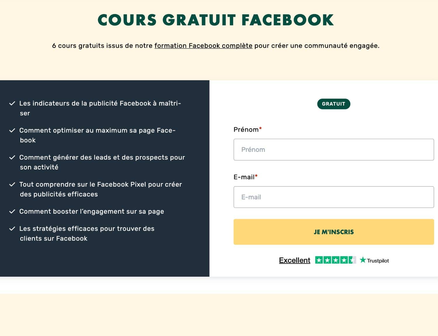 Formation Facebook gratuite LiveMentor - créer et animer sa communauté en ligne
