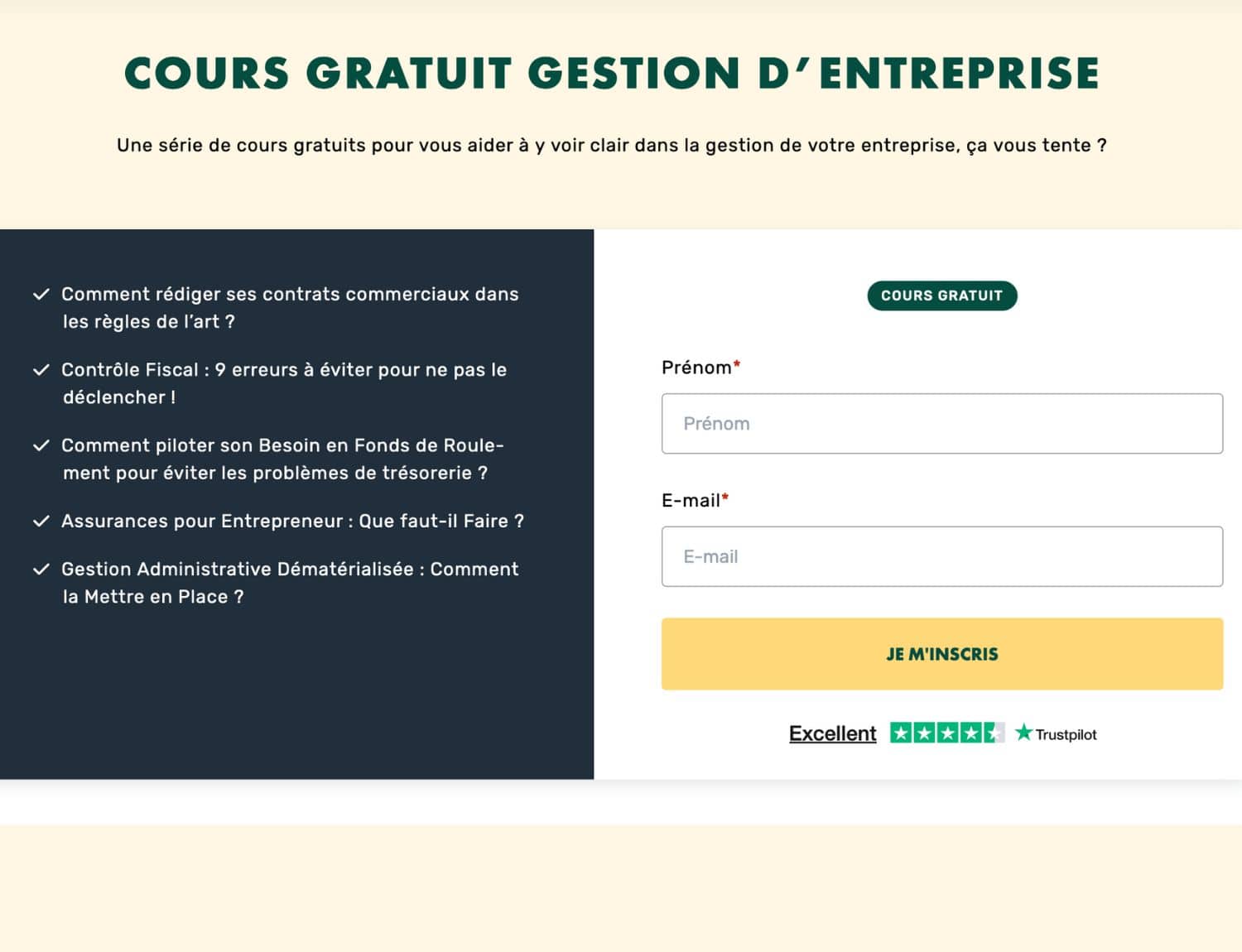 Formation gestion entreprise gratuite LiveMentor - éviter les erreurs de dirigeant débutant