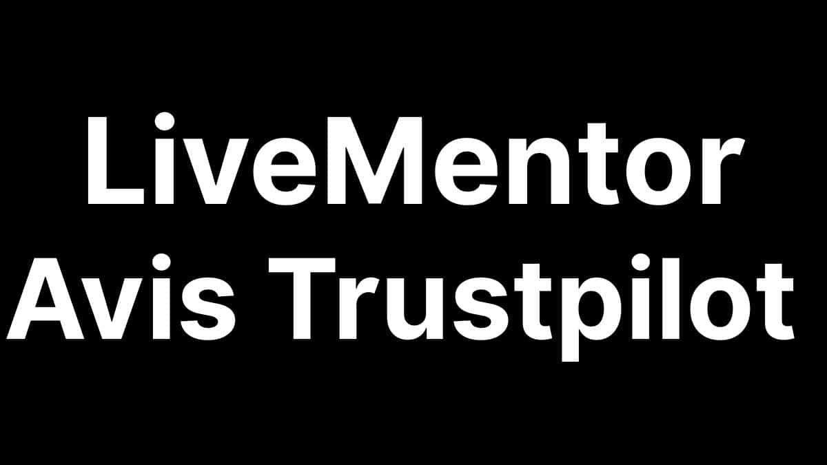 LiveMentor Avis Trustpilot - Titre article SEO sur fond noir
