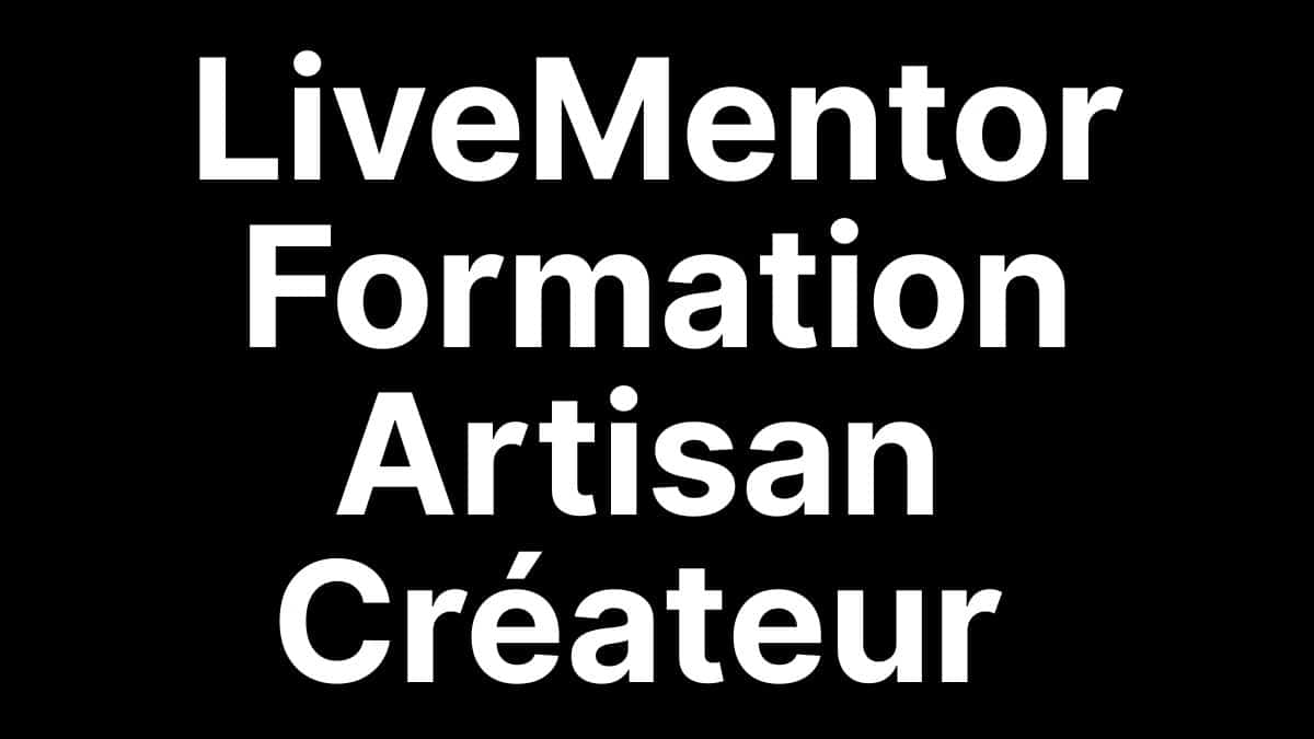 LiveMentor Formation Artisan Créateur