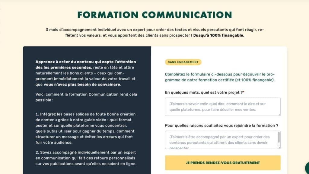 Présentation de la formation Communication LiveMentor