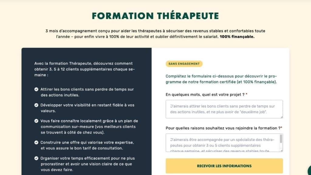 Présentation de la formation Thérapeute LiveMentor