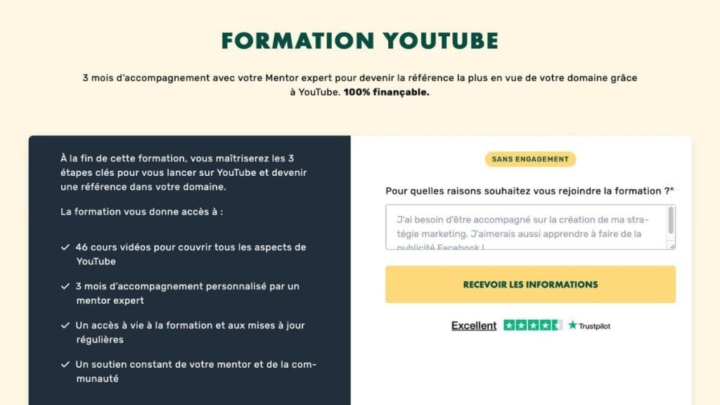 Présentation de la formation YouTube LiveMentor