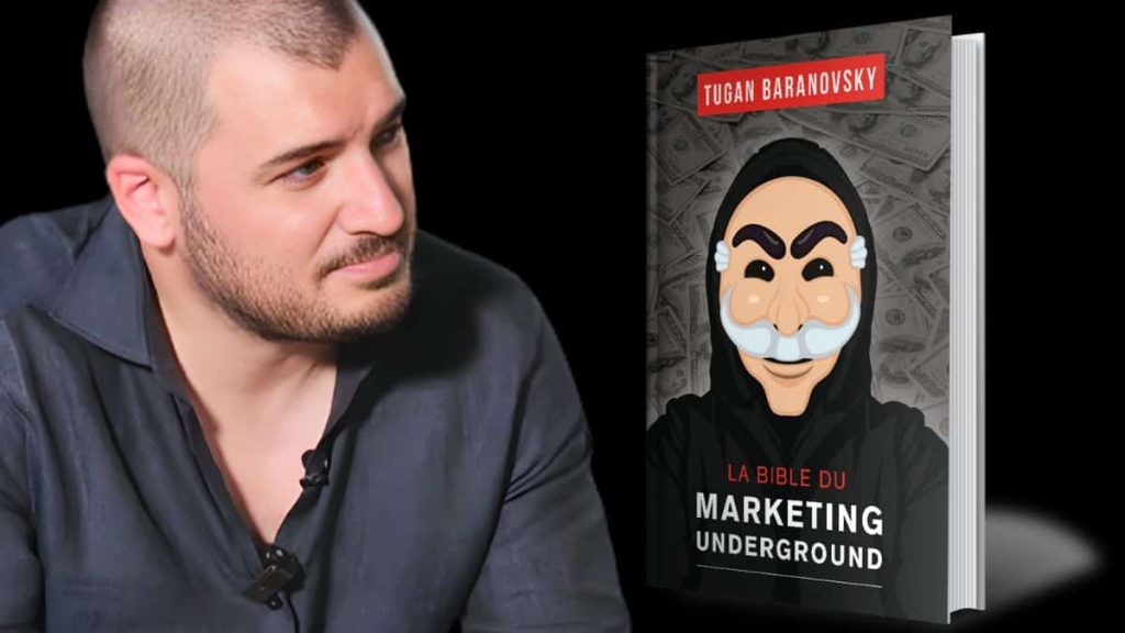 Tugan Bara alias Arnaud Labossière présentant La Bible du Marketing Underground