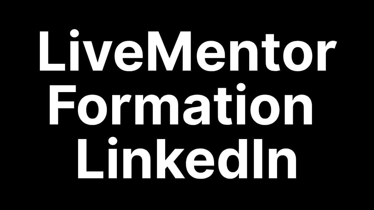 Formation LinkedIn LiveMentor, 3 mois d'accompagnement par un mentor