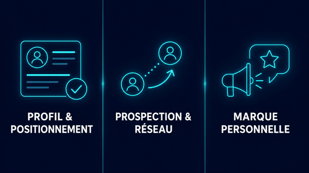 Formation LinkedIn LiveMentor : profil et positionnement, prospection et réseau, marque personnelle