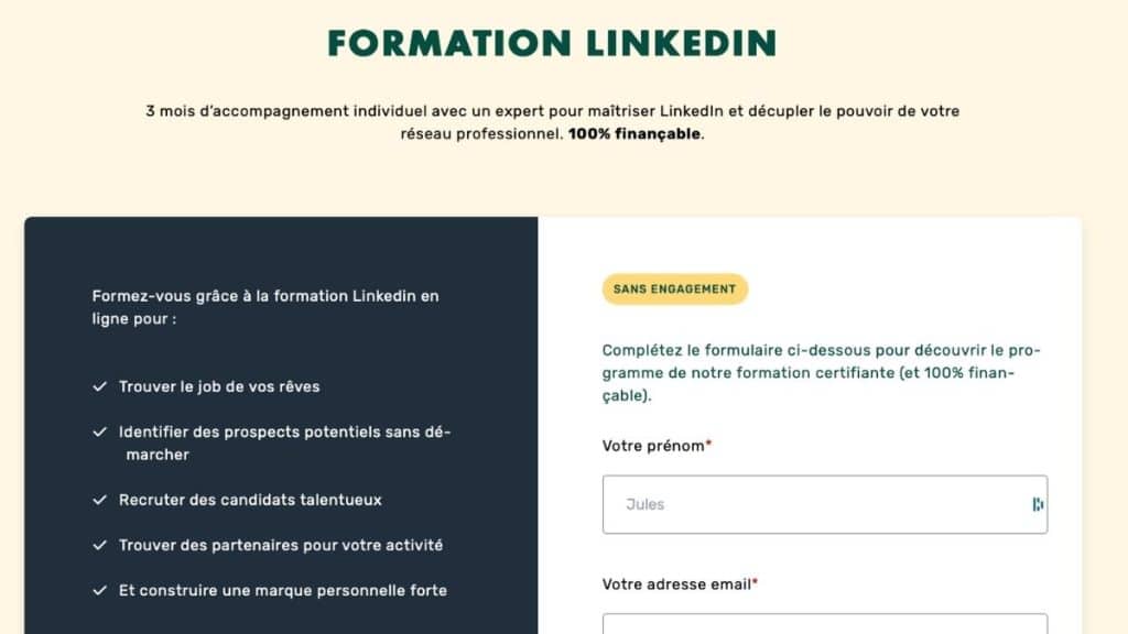 Formation LinkedIn LiveMentor : identifier des prospects, recruter et construire sa marque personnelle